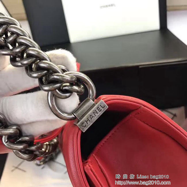 香奈兒CHANEL A67086菱格原版羊皮單肩斜挎鏈條包 DSC2088